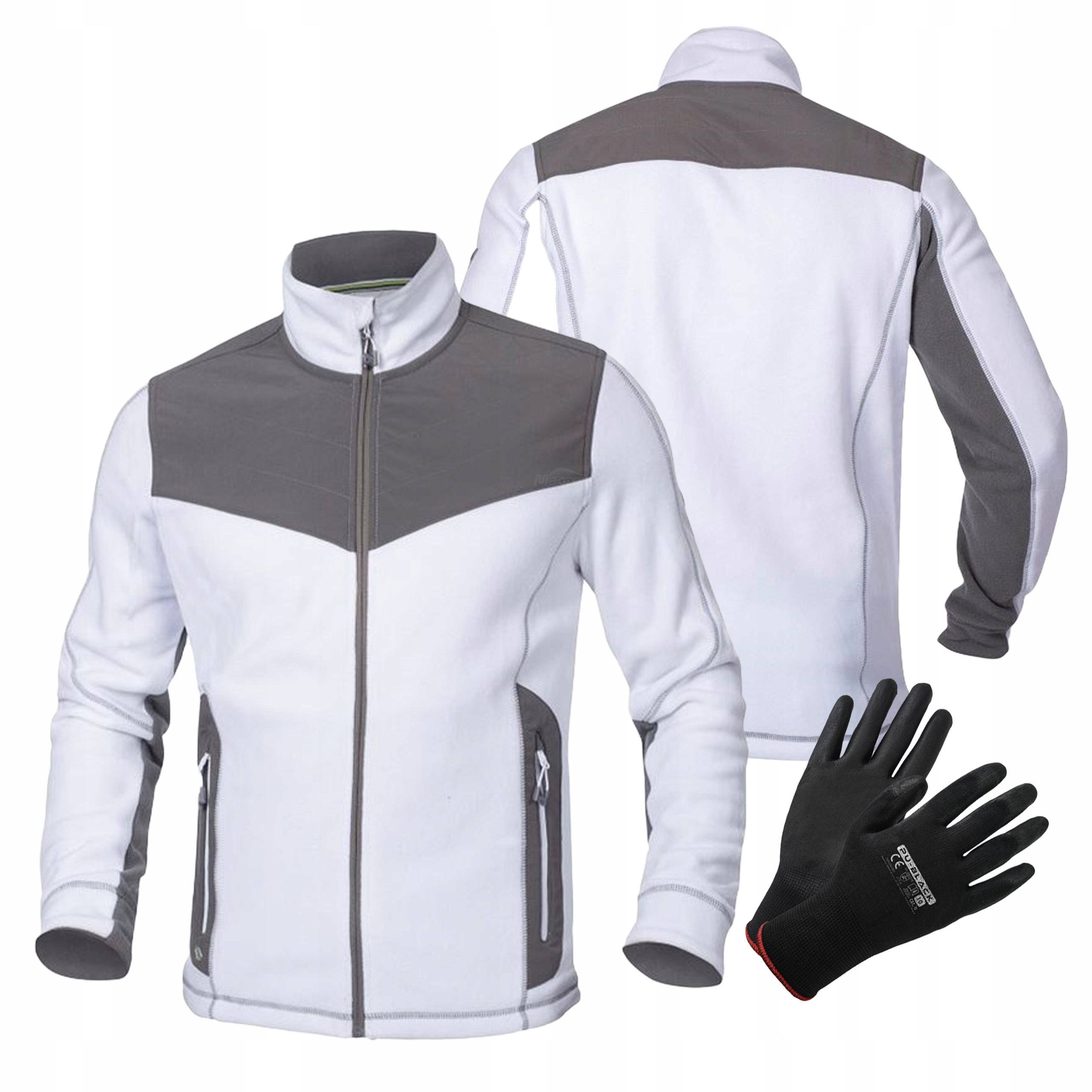 Bluza Robocza Polar Roboczy Polarowa Męska Ardon Combo SoftFLEECE Biała XL