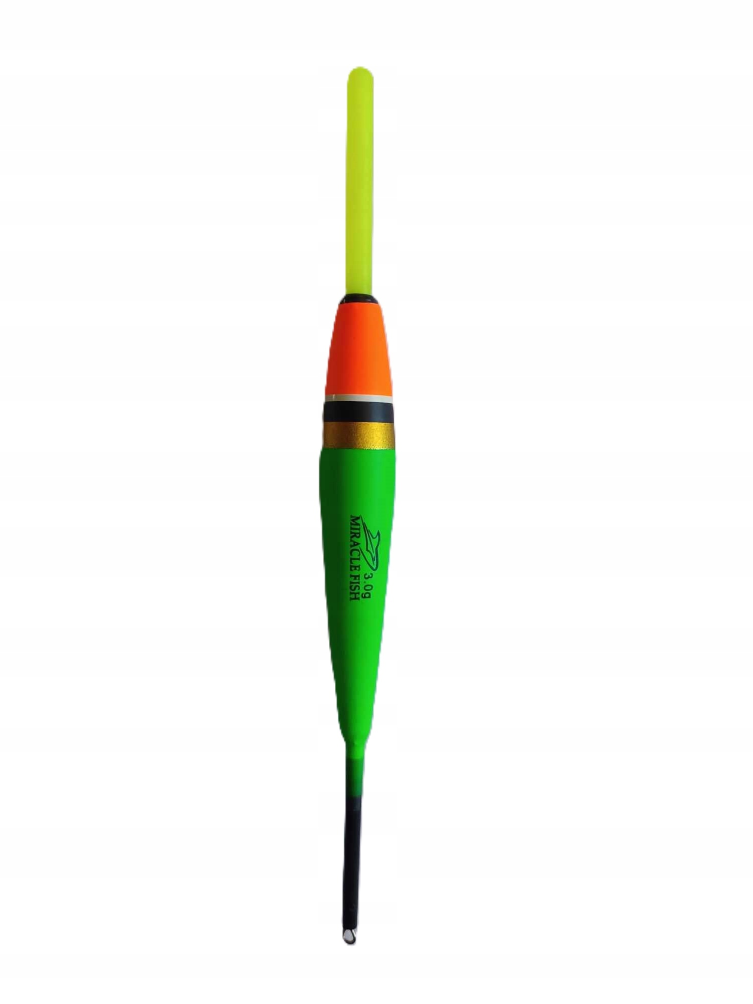 Spławik Przelotowy z Balsy 3 g Miracle Fish 16 cm Jaskrawy