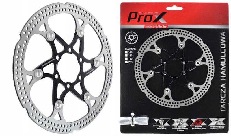 TARCZA HAMULCOWA PROX ROTOR 180 MM. CZARNA PREMIUM