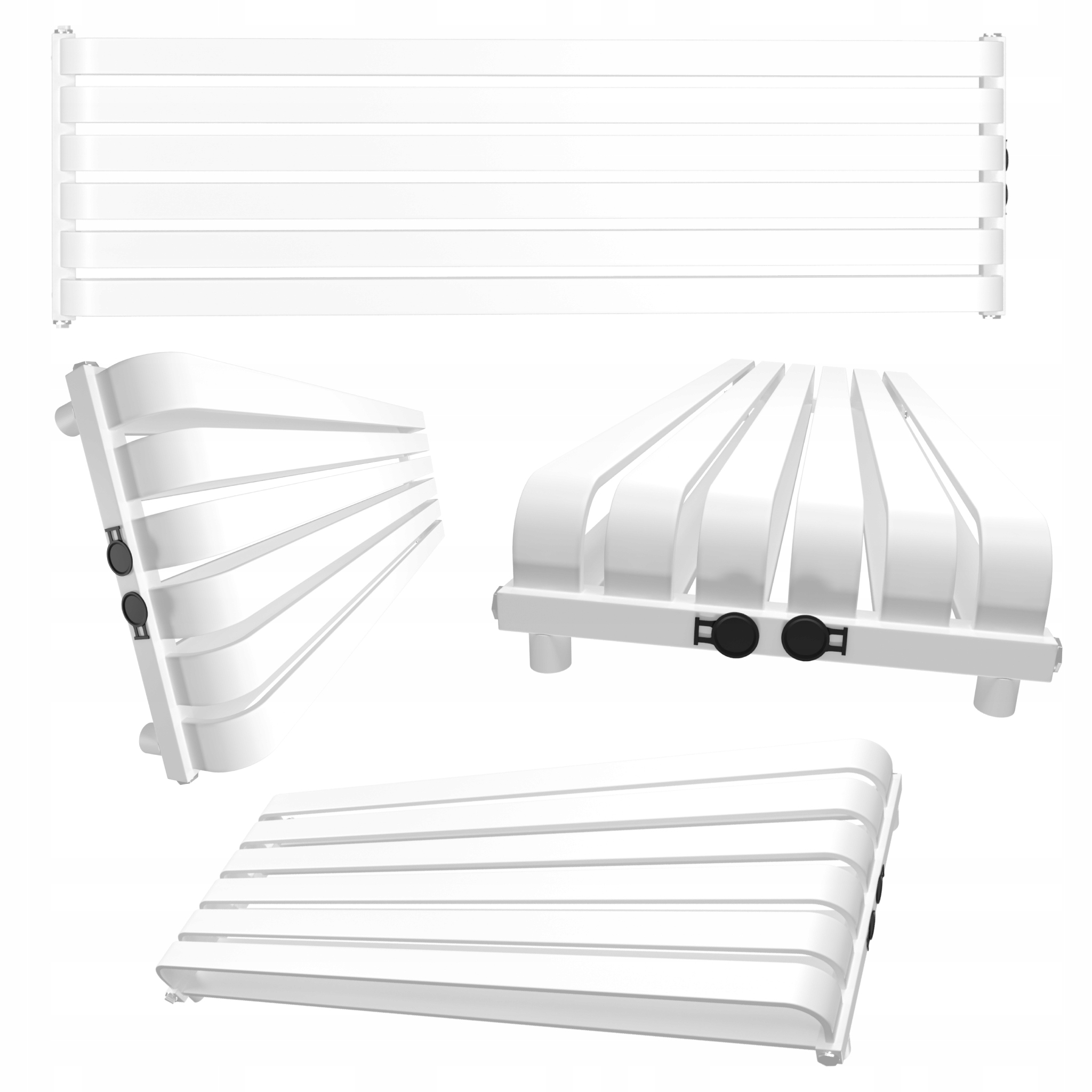 Dekorativní radiátor Amari Plus Úroveň 395x1000 Bílý Mat Struktura