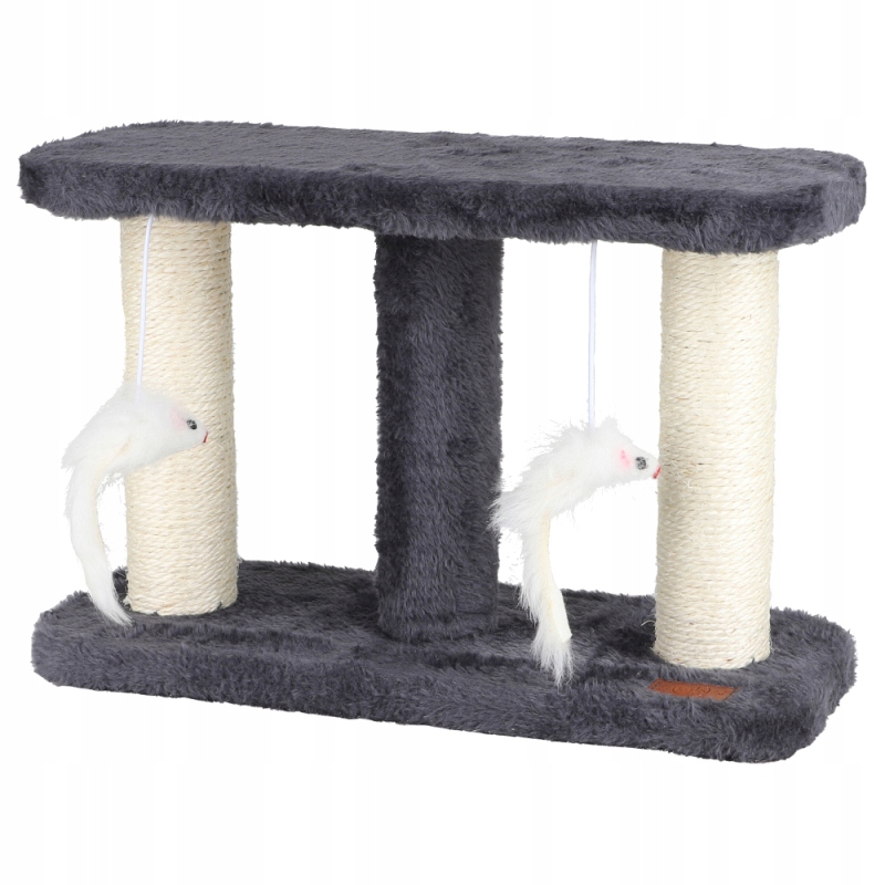 Levně Škrabadlo pro kočky dvojité, závěsné myši 35x15x22cm