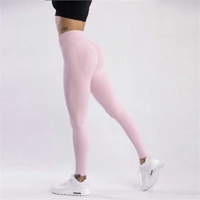 Sfd Wear Bezszwowe Legginsy Damskie Push Up Różowe L Modelujące Fitness