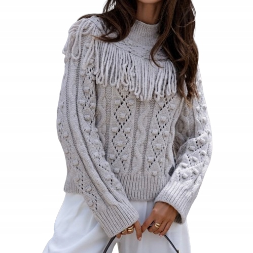 Cocomore Svetr s golfem Frzydzelki Béžová Novinka