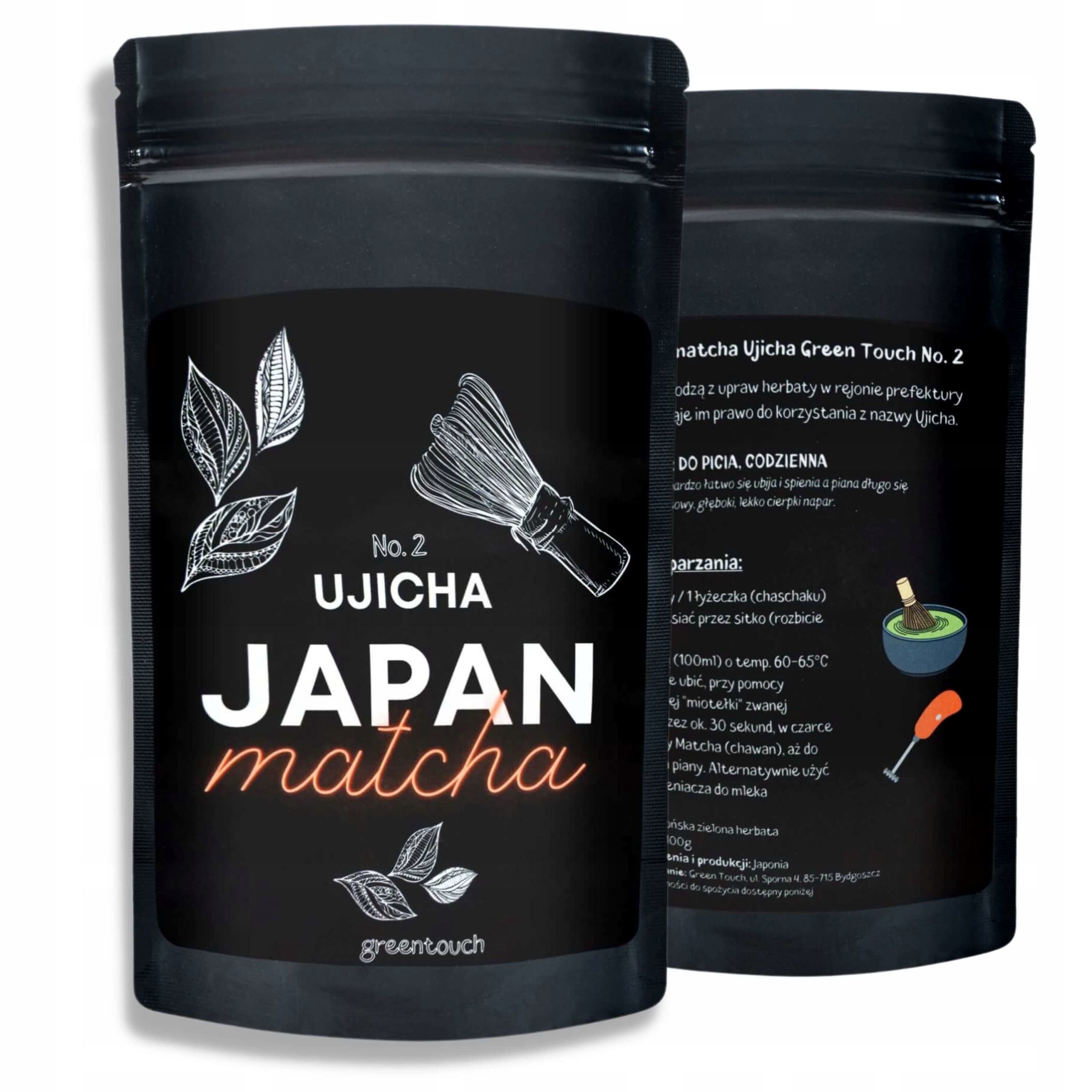 Herbata matcha japońska 100g Ujicha codzienna Waga 100 g