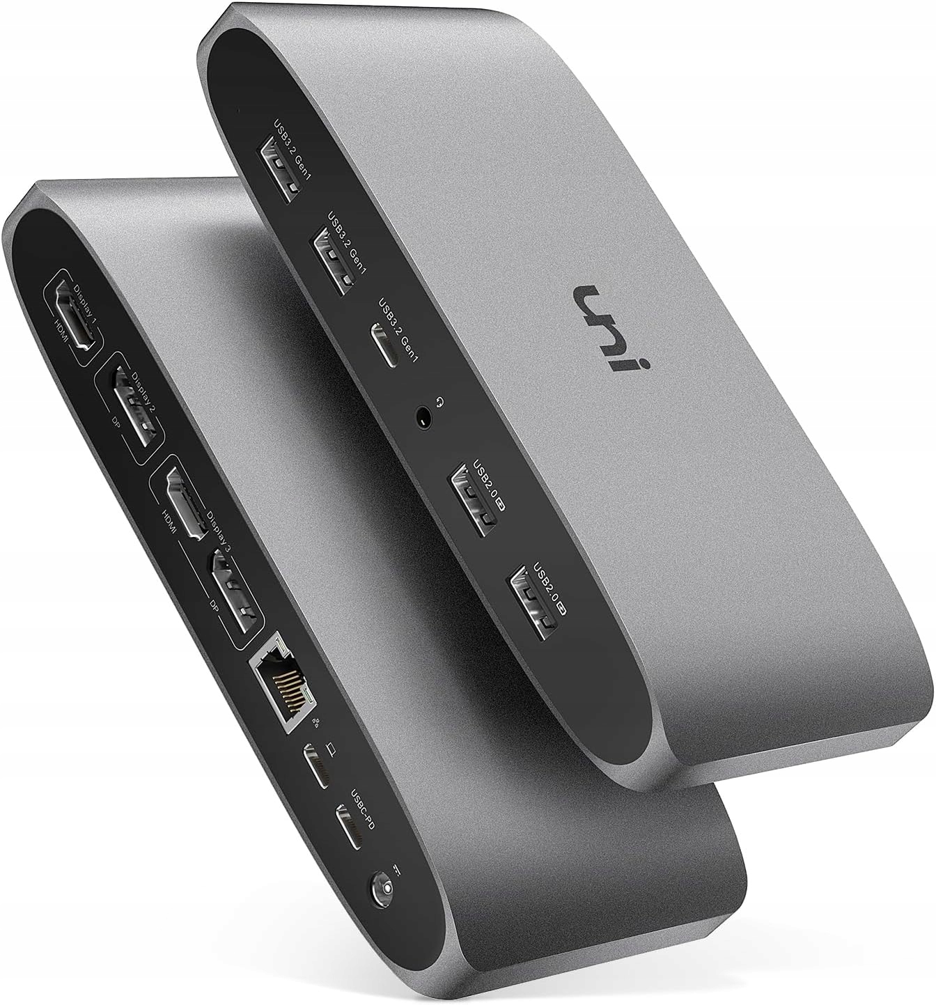 STACJA DOKUJĄCA USB-C 4K DISPLAYLINK 13W1 MACOS WINDOWS UNI MOCNA PRO