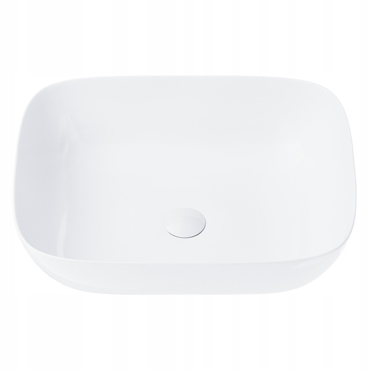 Umyvadlo Na Desku Corsan Mono UC5597WH 50x40x14,5 S Bílou Zátkou