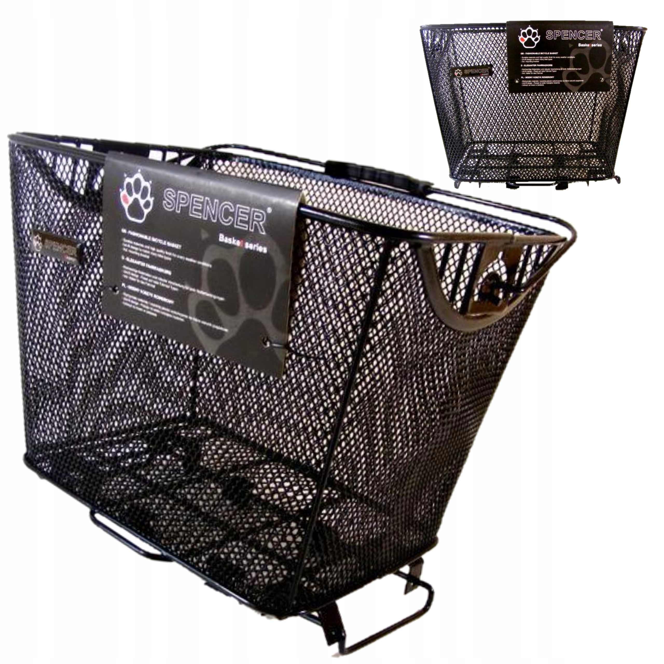 Koszyk Na Bagażnik Rowerowy Odpinany Kosz Na Szybki Demontaż Głęboki Wysoki