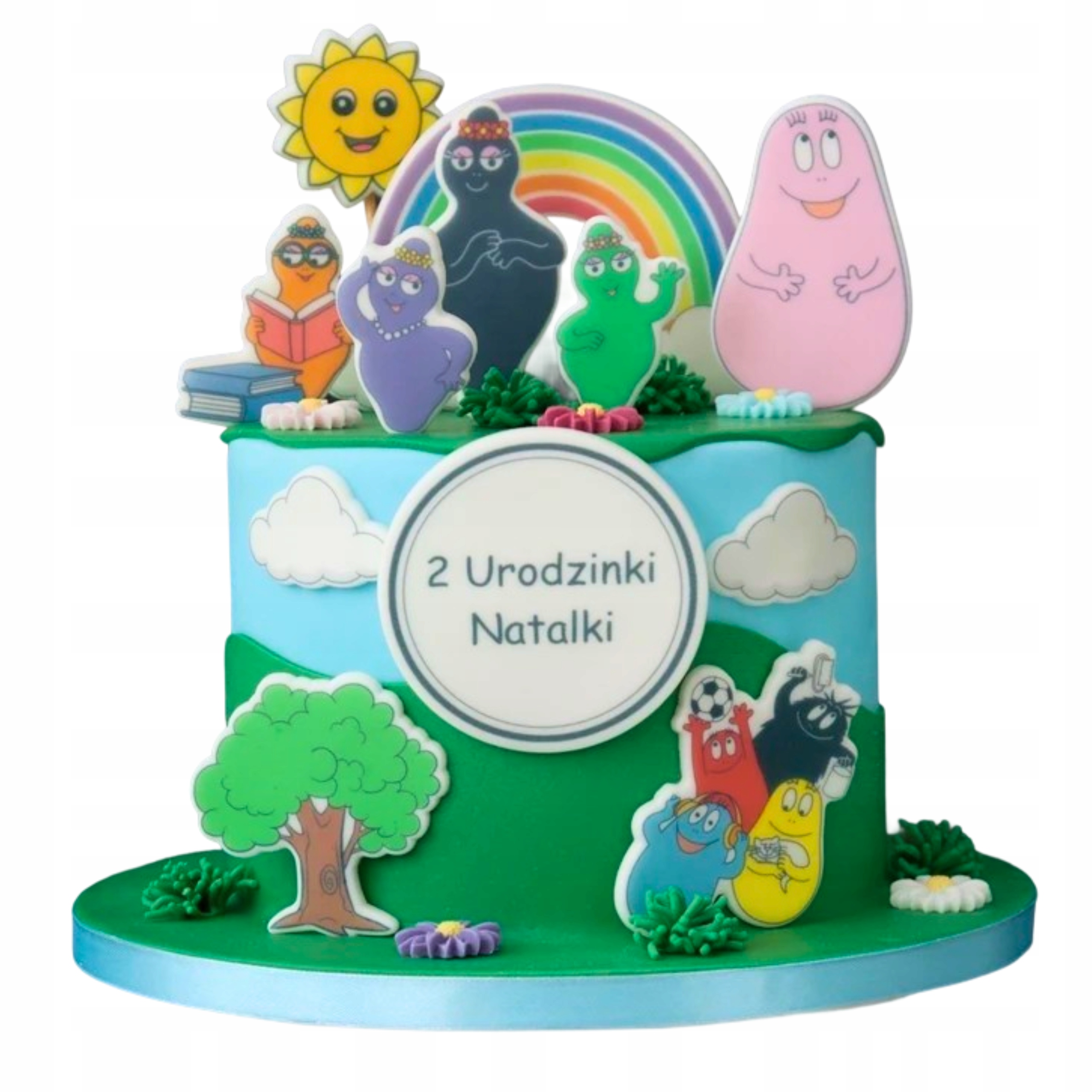 Levně Set na zdobení dortu Barbapapa 2D 16el figurky na dort s cukrovými oplatkami