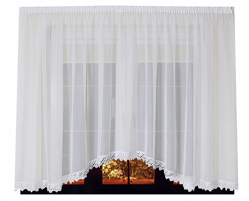 Hotová Záclona Voál Z Guipure 400x150 Záclony V Oblouku