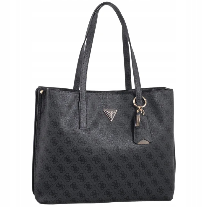 Velká dámská kabelka Guess Meridian II Girlfriend HWSG69 Coal Černá