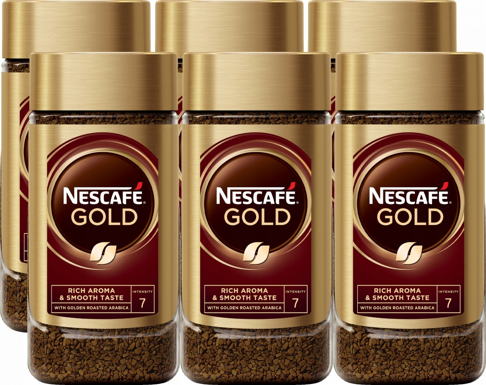 Kawa rozpuszczalna Nescafé Gold 200g x6