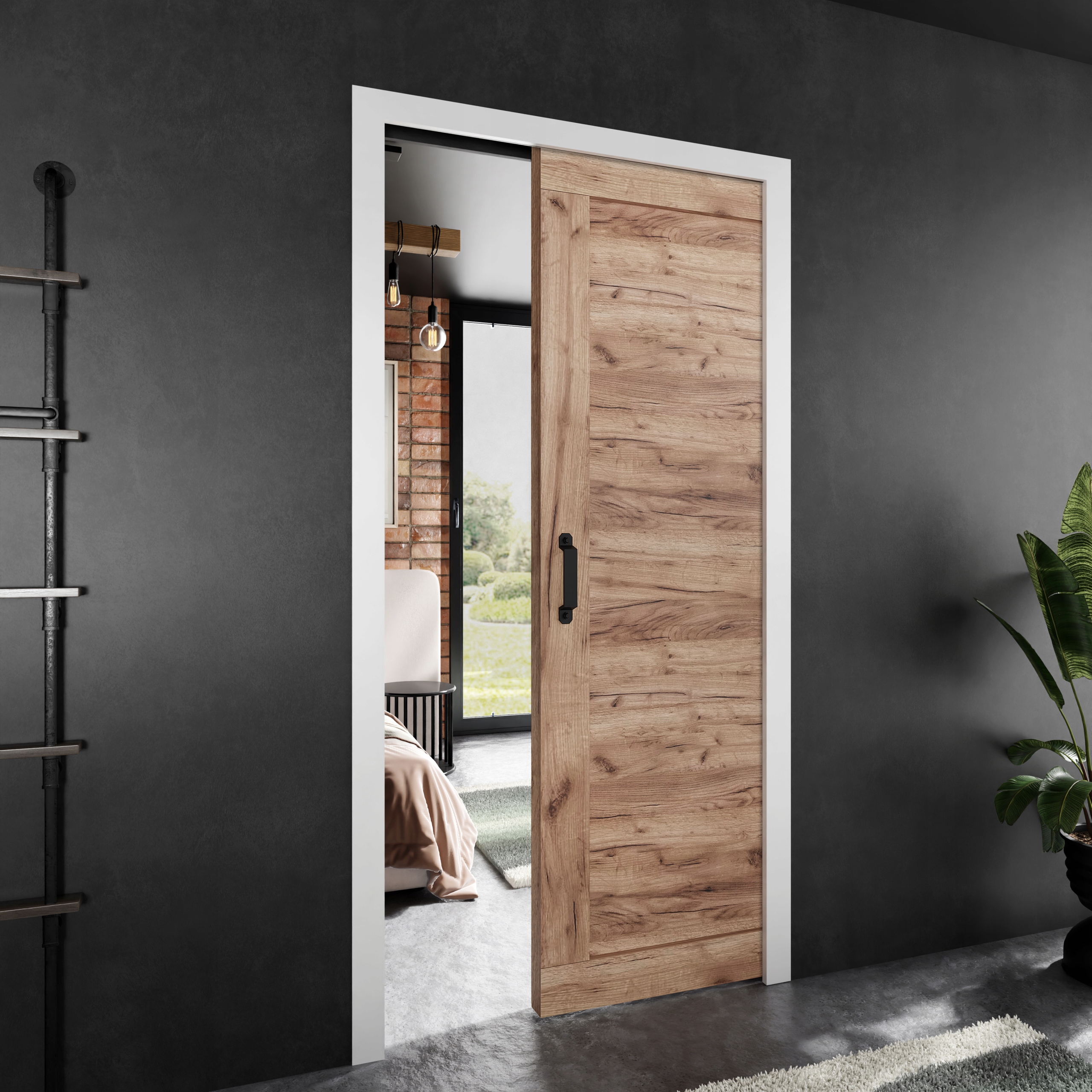 Posuvné dveře Stark Paladio 1 dub craft zlatý 70 kazeta dveří