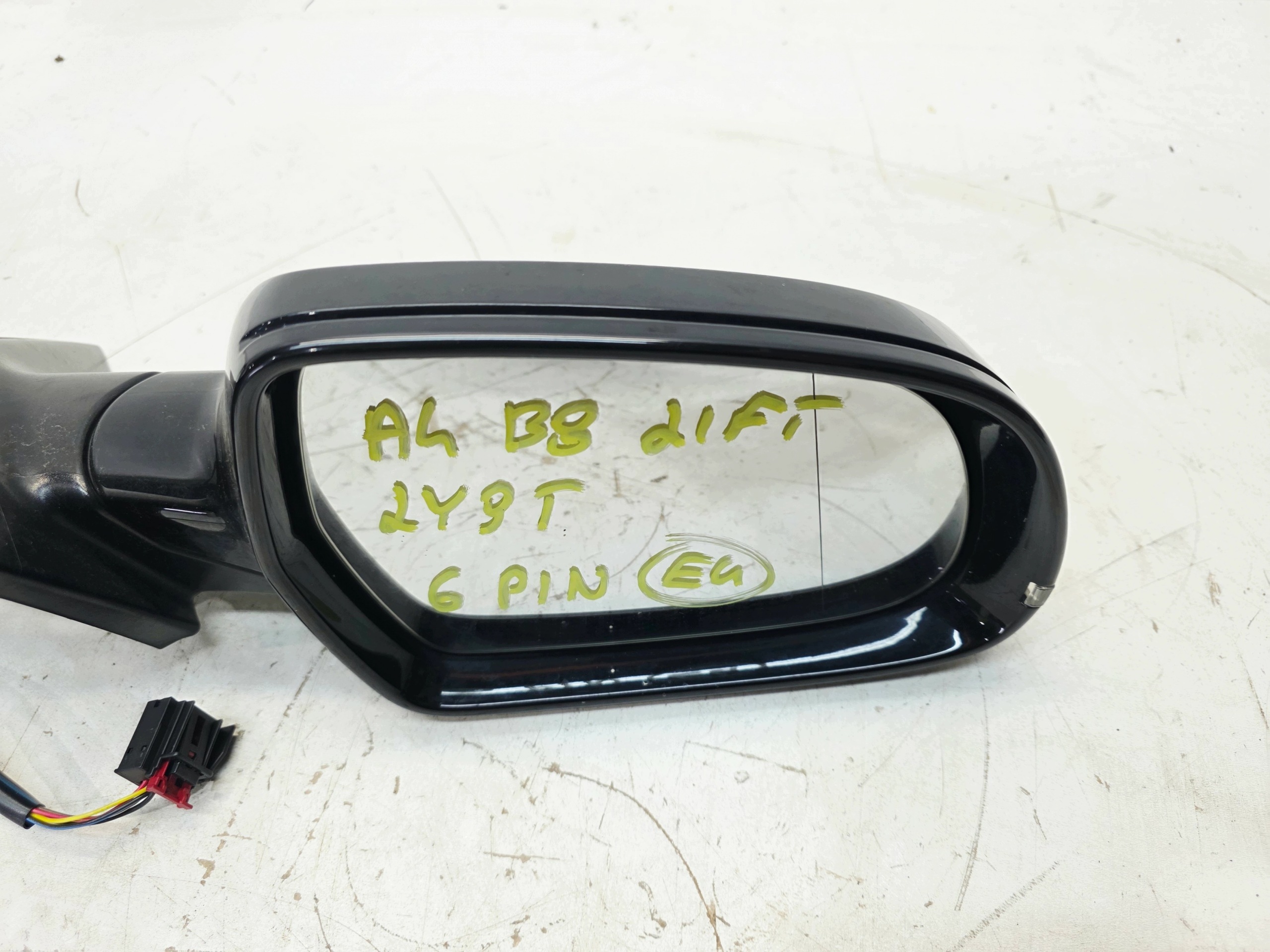 mirror exterior right AUDI A4 B8 LIFT LY9T 6 PIN EU