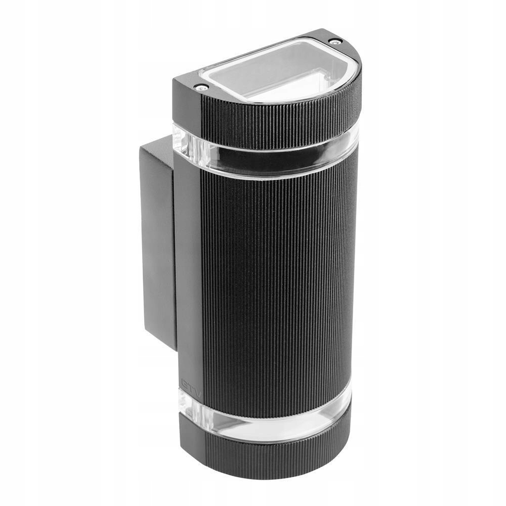 Venkovní fasádní zahradní nástěnné svítidlo Silva 2xGU10 černé Gtv