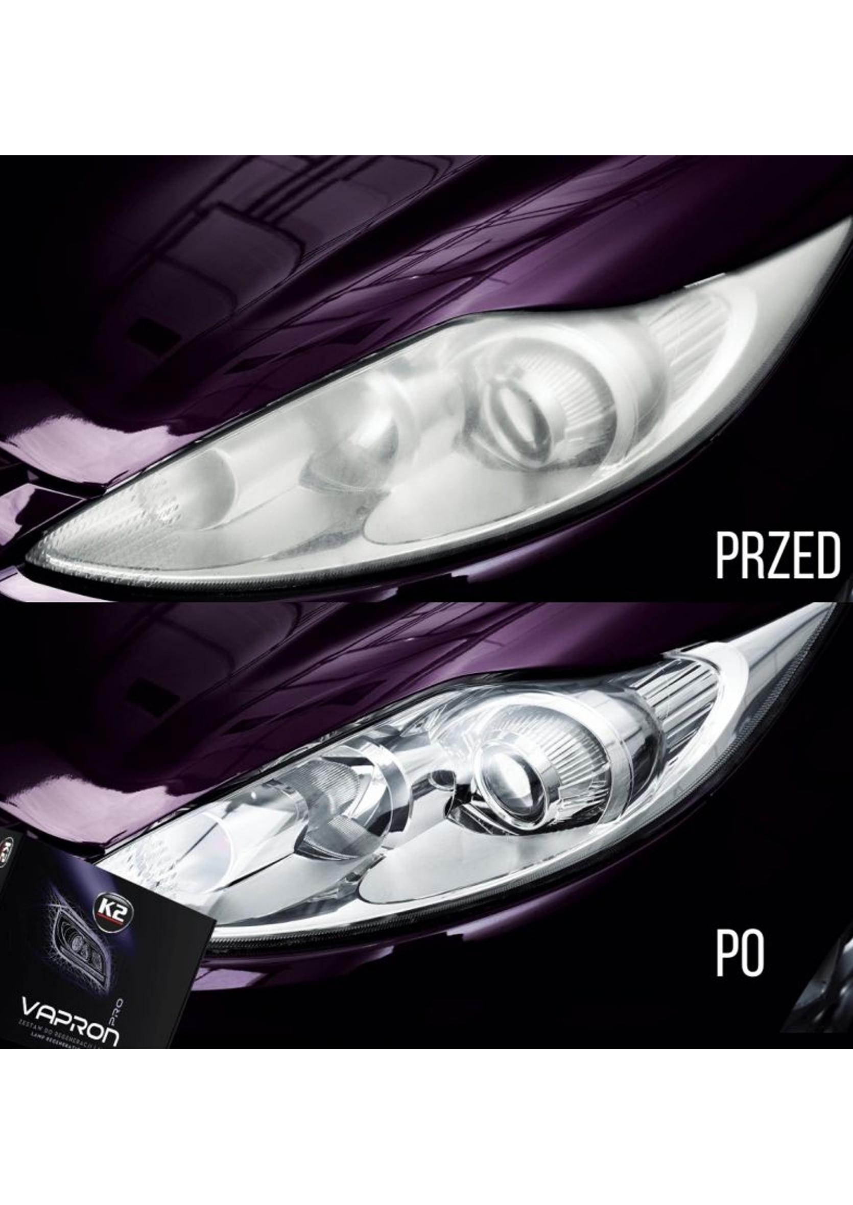 K2 Vapron Zestaw do regeneracji lamp reflektorów