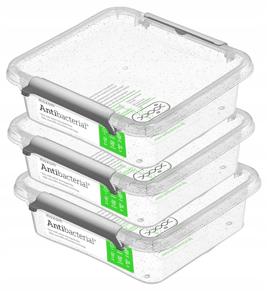 

Orplast Pojemniki Antybakteryjne srebro 3x 600ml