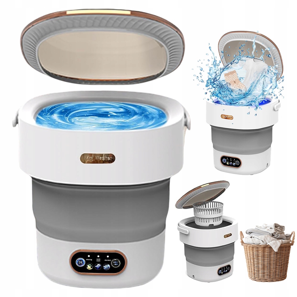Mini Přenosná Pračka Pro Sušení, Skládací Pračka Pro Kempování, Elektrická Pračka