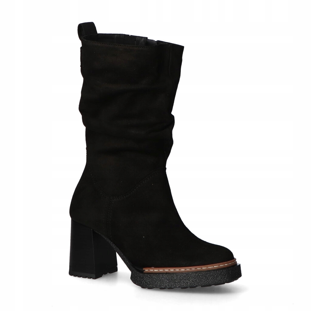 Kozačky Kordel 2620/ČER441 Černý semiš 40