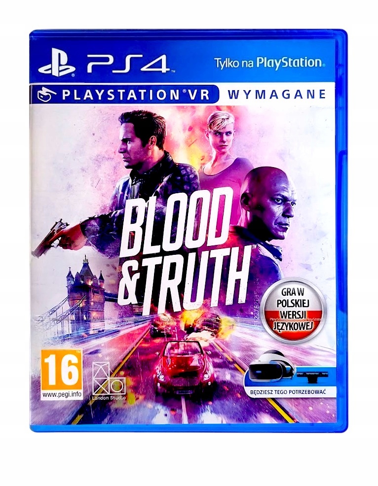 Blood & Truth Playstation 4 Vr Nowa W Folii Polski Dubbing Vr