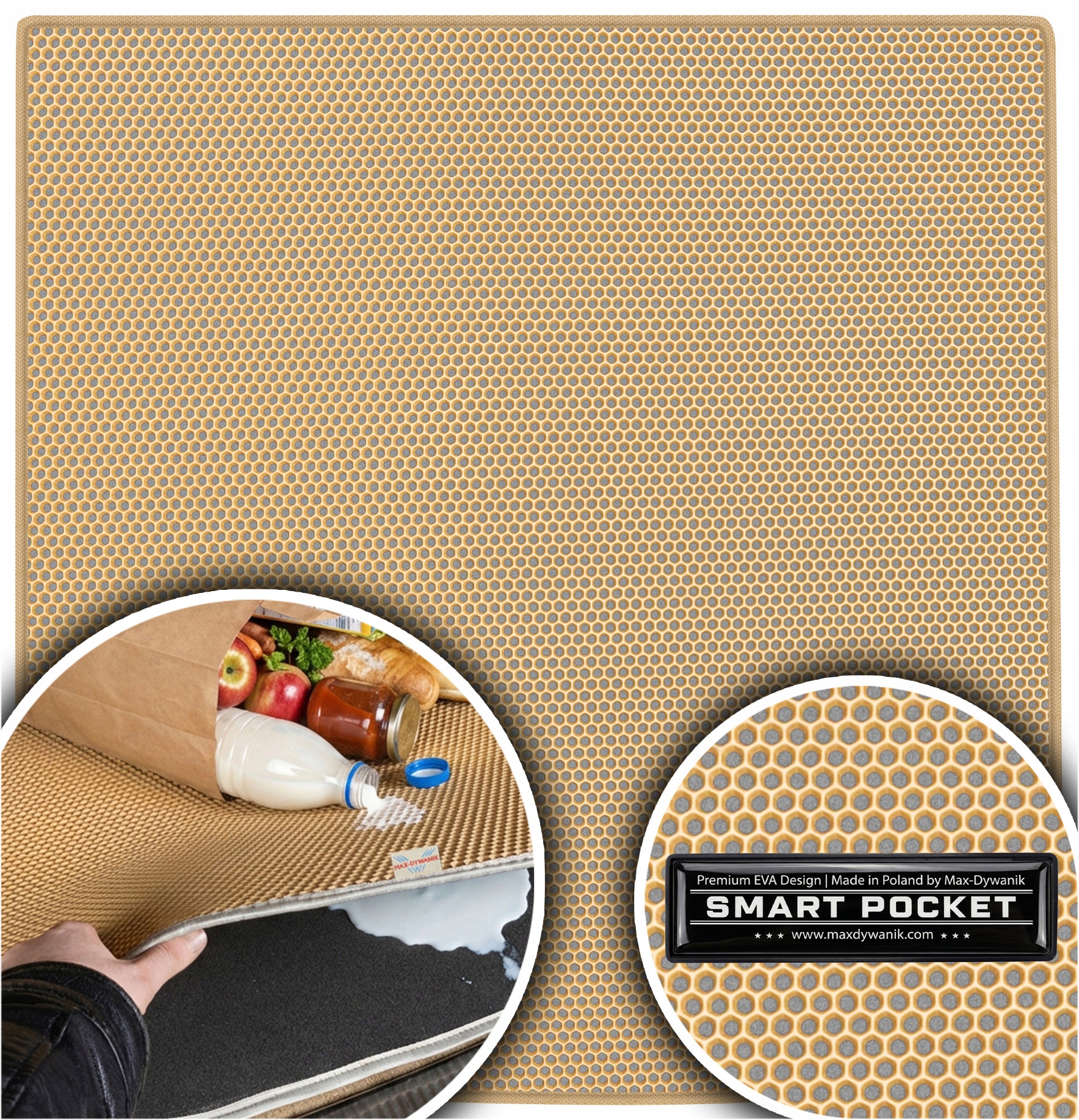 Volkswagen Golf VIII Kombi 2020 Vložka do batožinového priestoru Eva Smart Pocket Béžová