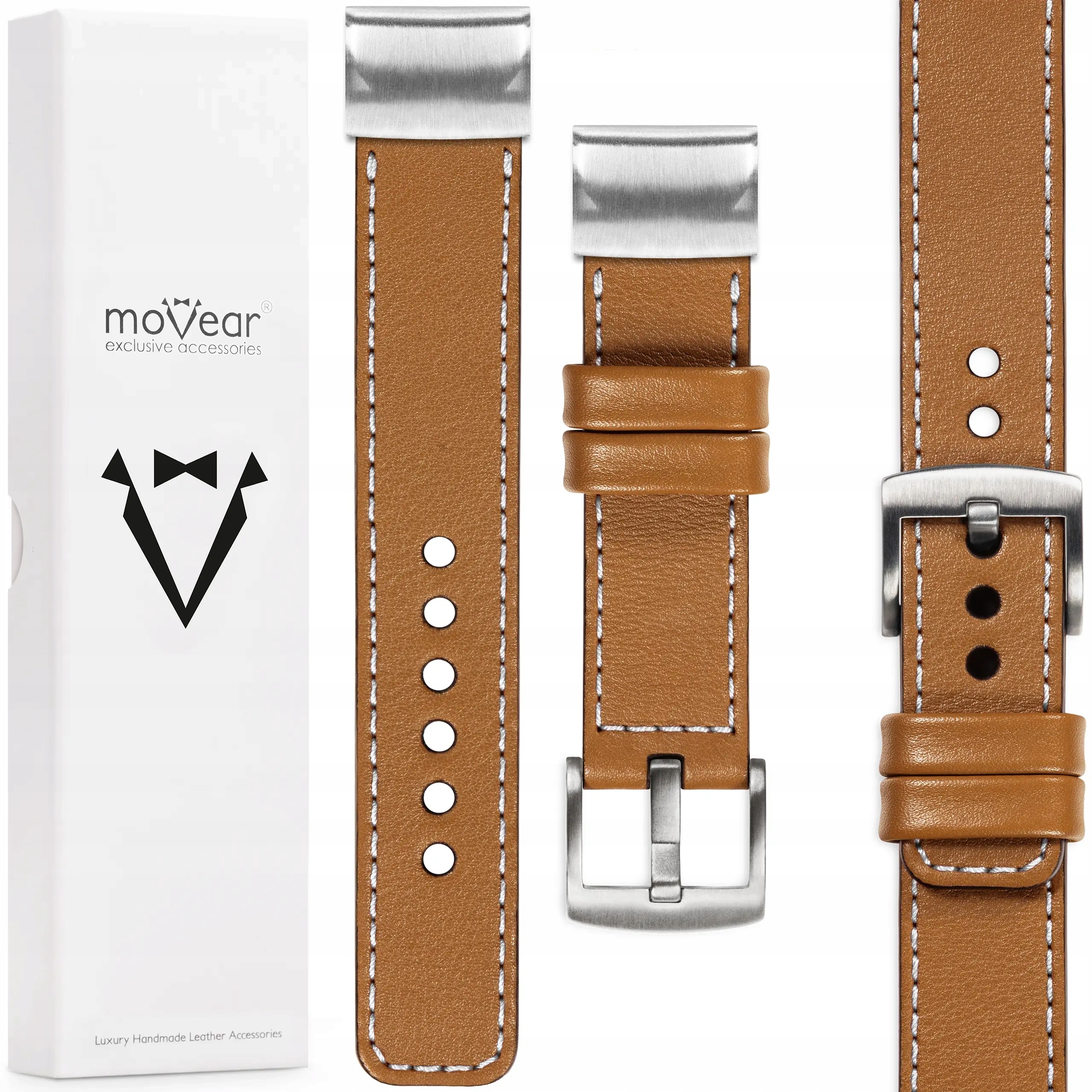 Pásek pro Garmin Fenix 8s 7s 6s 5s QuickFit 20 mm prémiový kožený