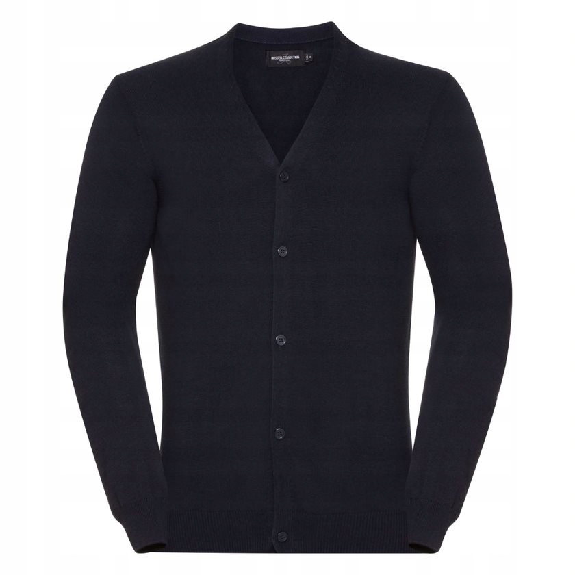 Pánský rozepínací kardigan V-neck Francouzský, tmavě modrý vel. M