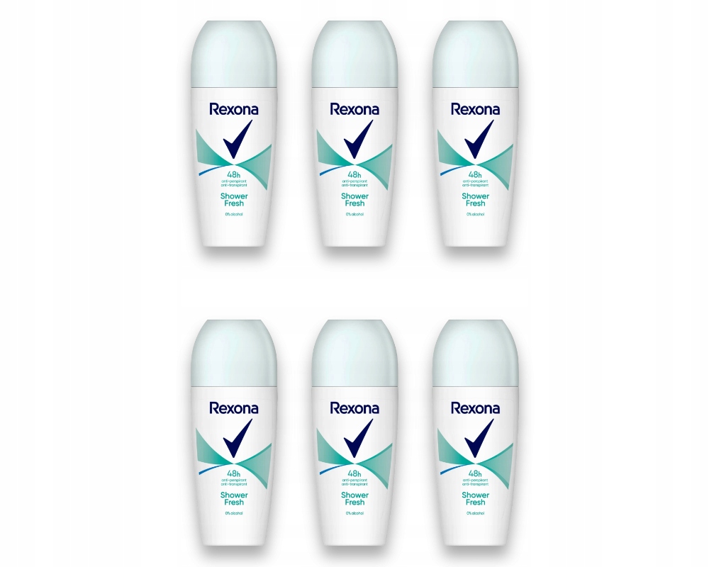 6 x Rexona Shower Clean Woman Ap (roll-on)