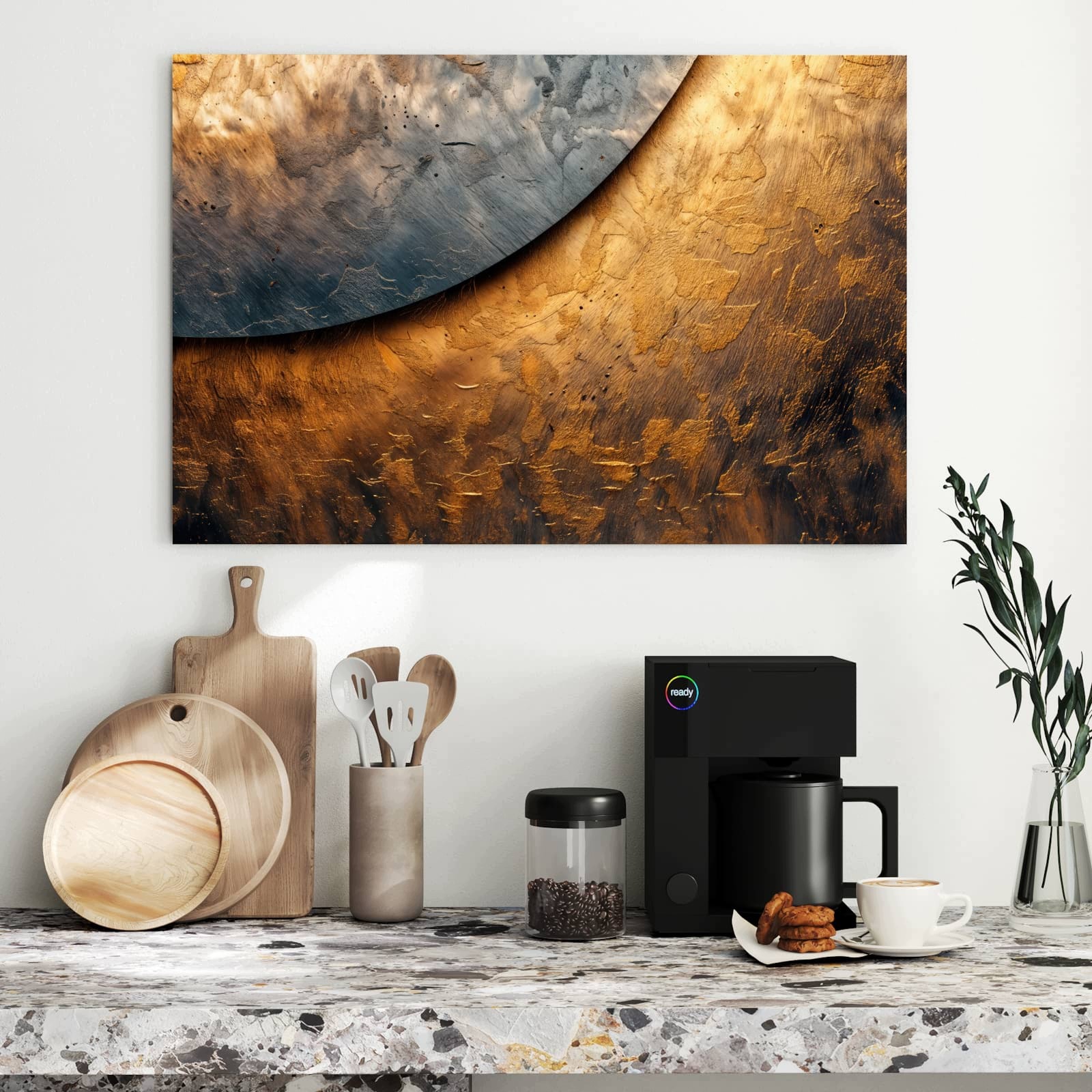 Magnetická tabule Abstraktní Kov 90 × 60 cm