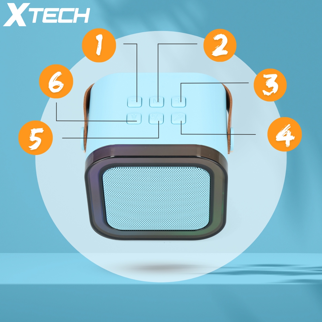 Bezprzewodowy Zestaw Do Karaoke Dla Dzieci Bluetooth Głośnik + 2