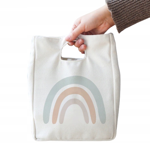 TERMICZNA TORBA TOREBKA NA LUNCH TĘCZA v8