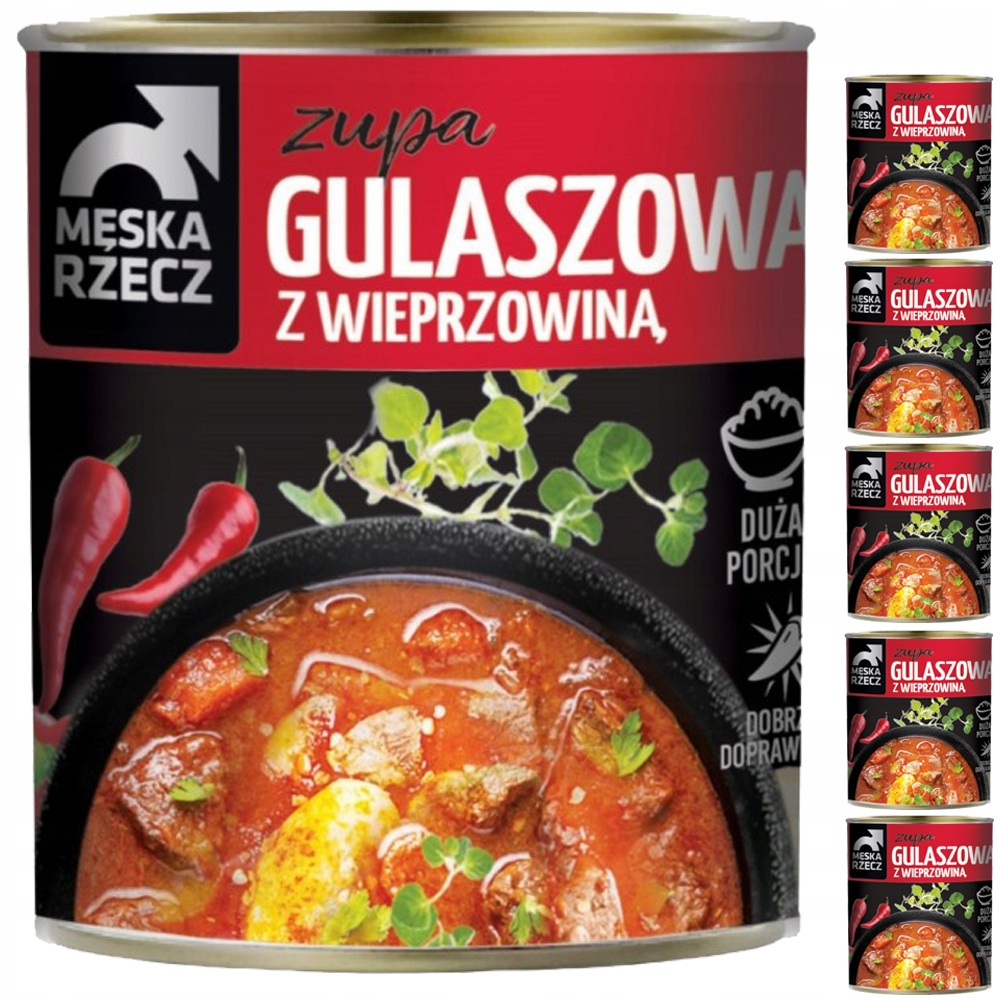 Levně Pánská Polévka Gulášová S Vepřovým Masem hotová Stoček 6x830g svařák