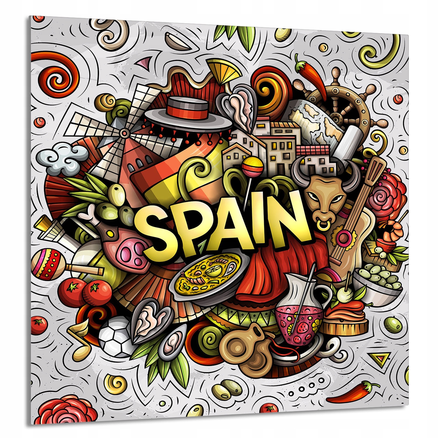 Skleněný Panel Do Kuchyně 60x65 Barevné Tvrzené Sklo