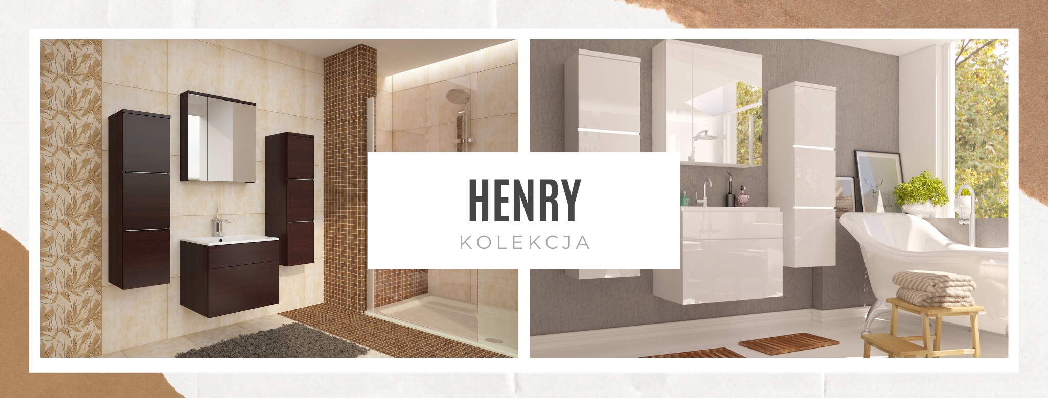 Szafka pod umywalkę HENRY kolor WENGE Głębokość mebla 45 cm