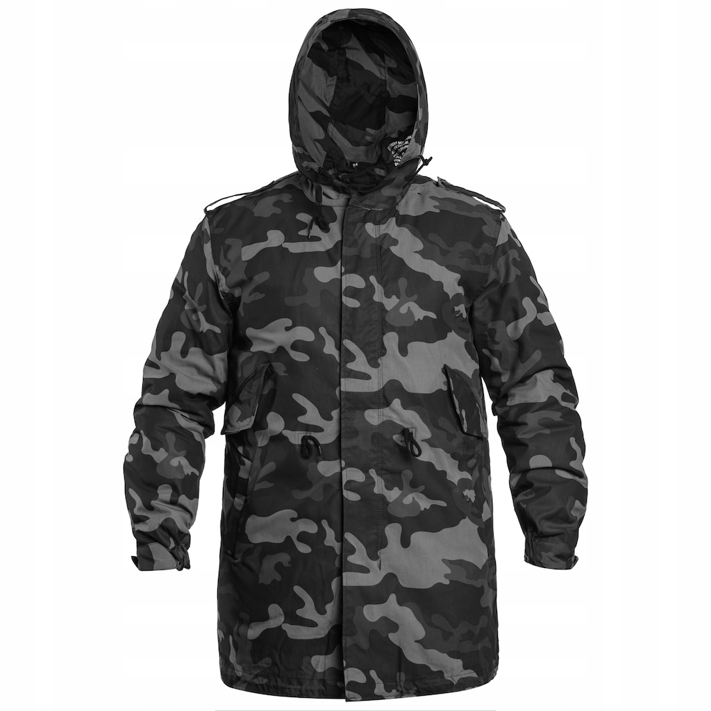 Zimní bunda s s kapucí maskáčový Brandit Us M51 Parka Dark Camo 4XL