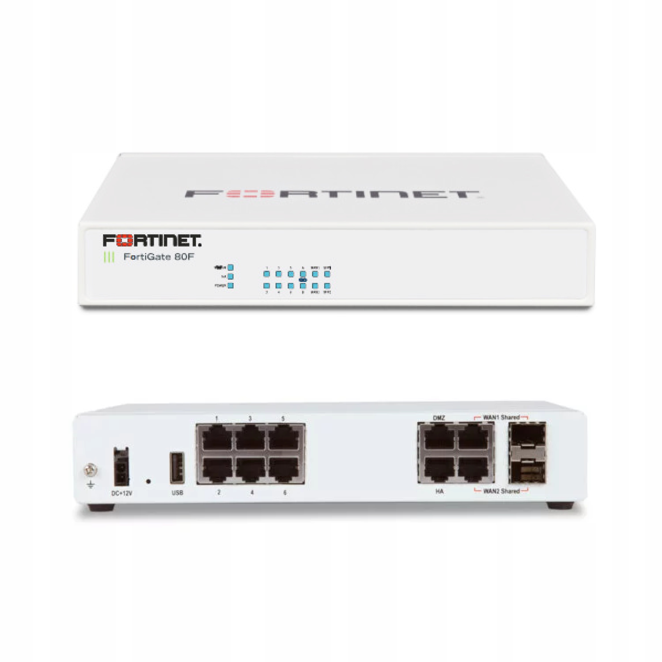 Firewall FortiGate 80F Fortinet 8 x Ge RJ45 ports, 2 x RJ45/SFP