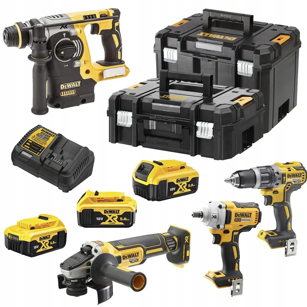 Sada Combo DCF894 DCD796 DCG405 DCH273 3x5.0Ah DCK428P3T DeWALT