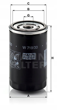 

Filtr Oleju Mann W719/30