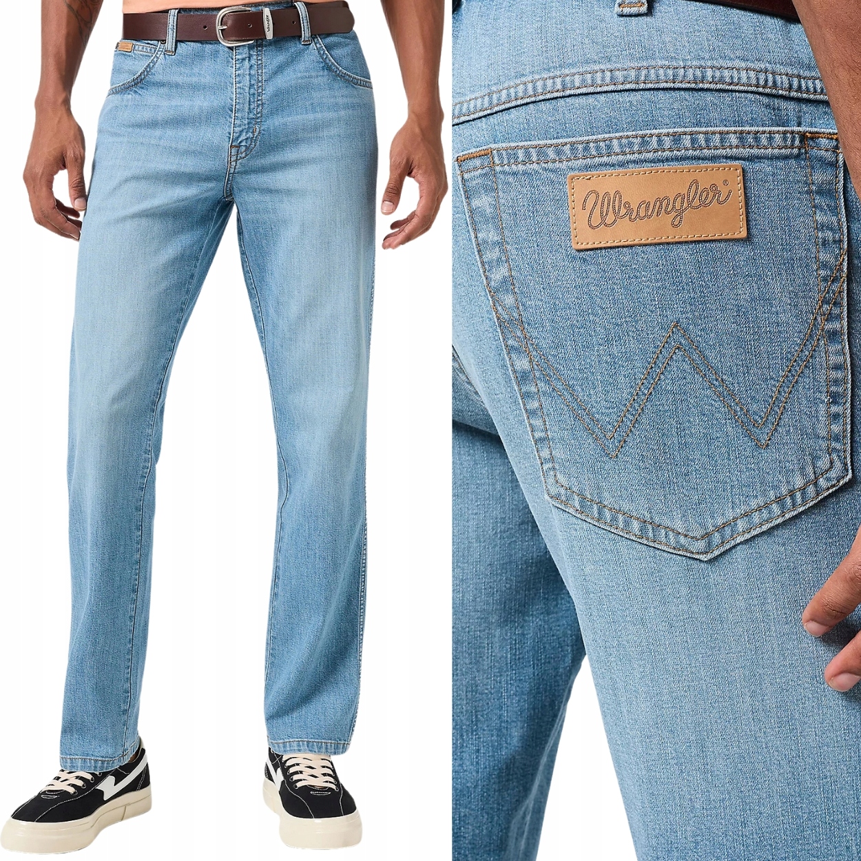 Wrangler Texas Whirlwind klasické jednoduché tenké džínové kalhoty W32 L34
