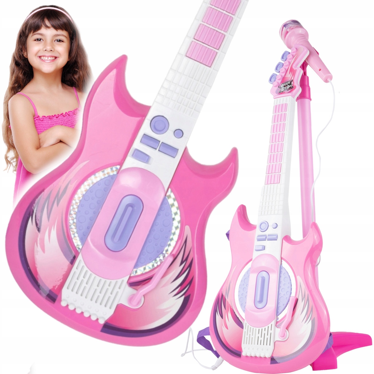 

Gitara Elektryczna Mikrofon Karaoke Dla Dzieci