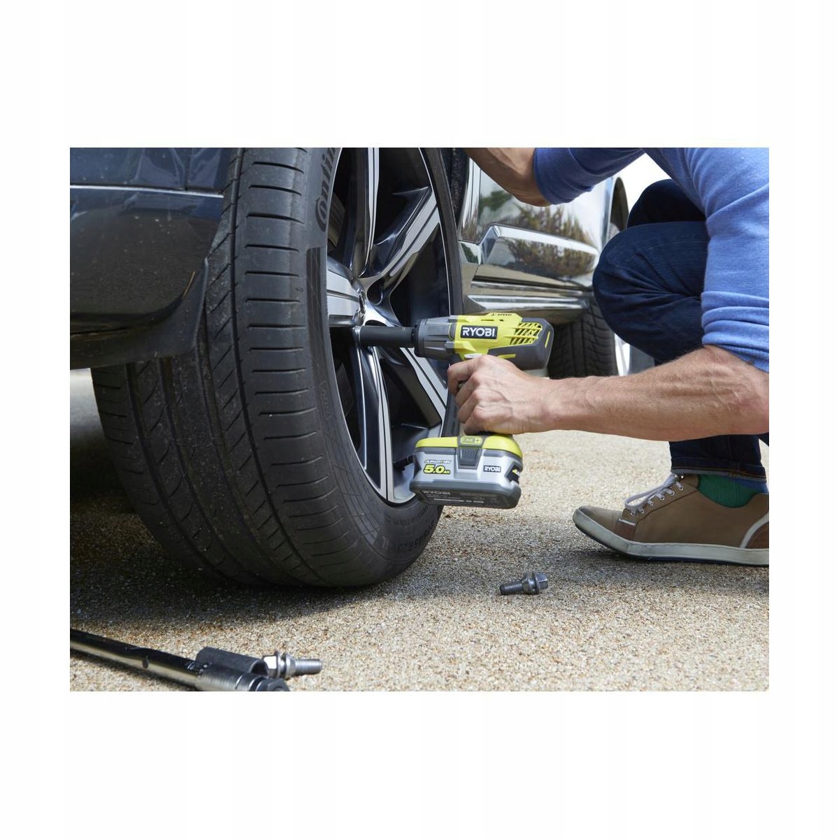 Klucz udarowy 18 V R18IW3 RYOBI 5Ah set torba Pojemność akumulatora 0 Ah