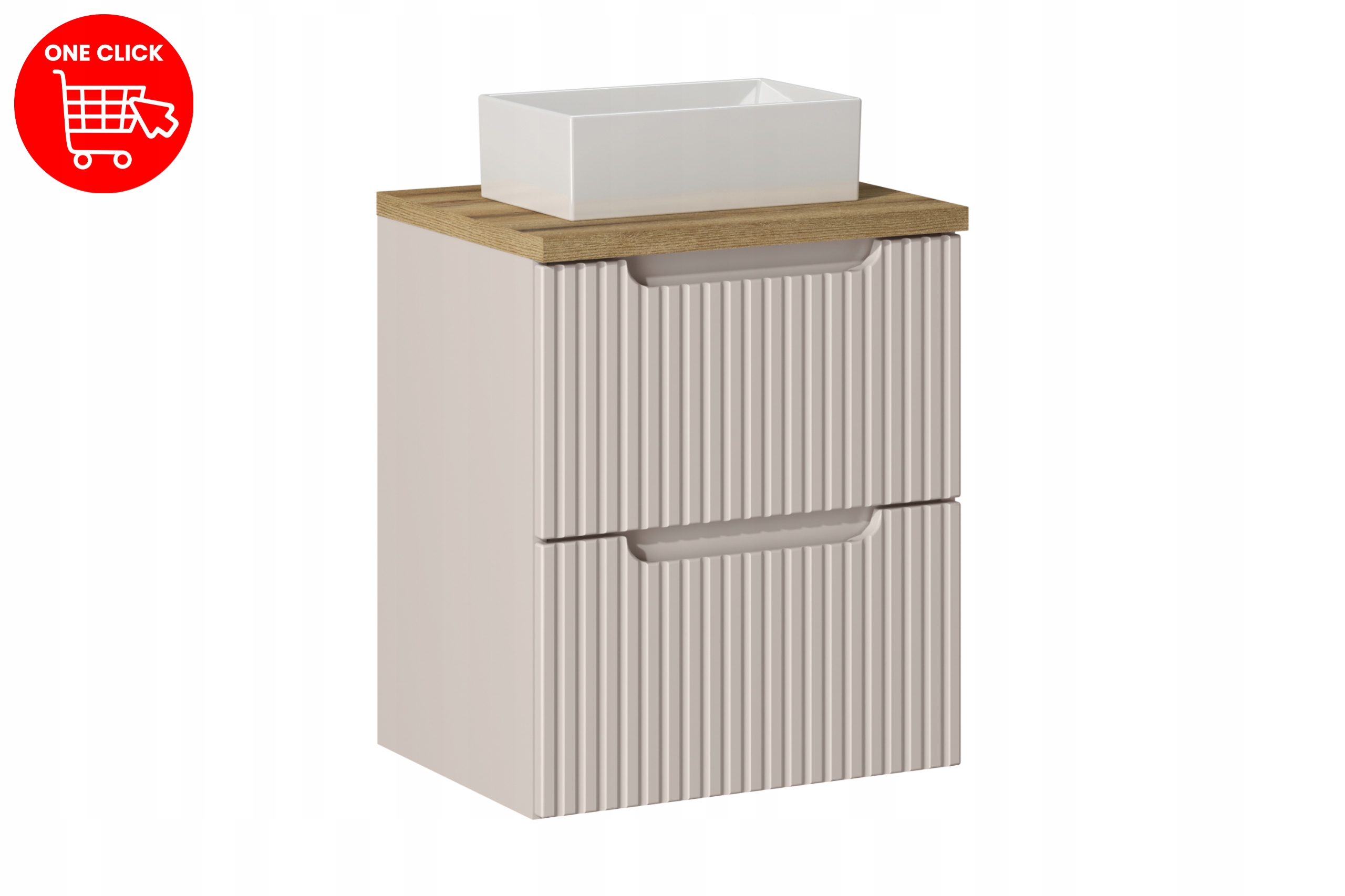 Nábytková sada 50 cm s deskou a umyvadlem na desku Gaja