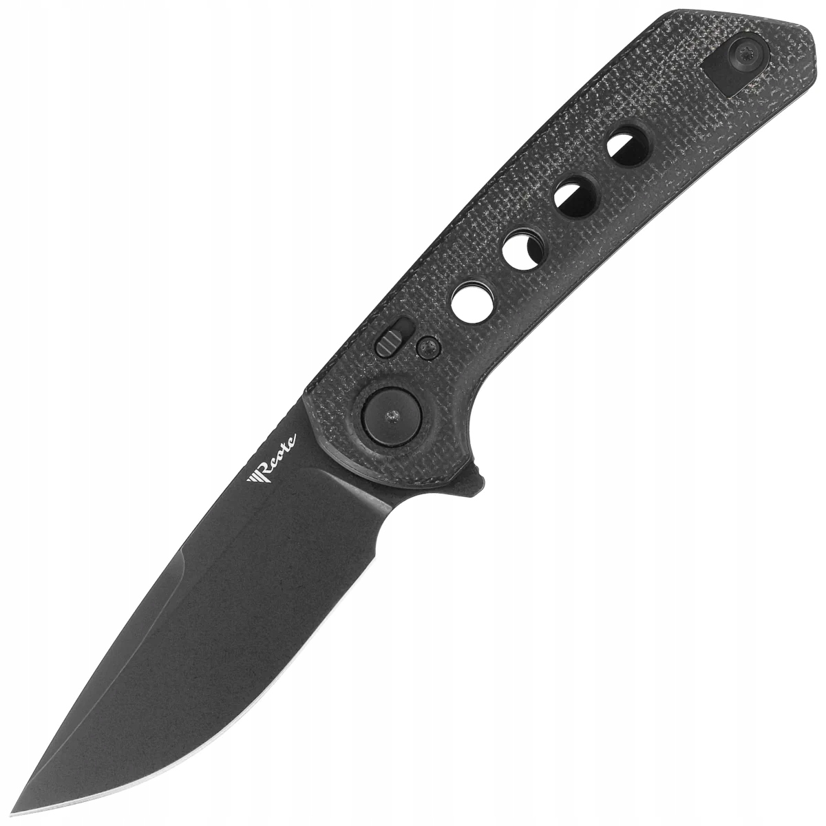Nůž Reate PL-XF-2 Black Micarta/G10 Inlay, Black Pvd Nitro-V
