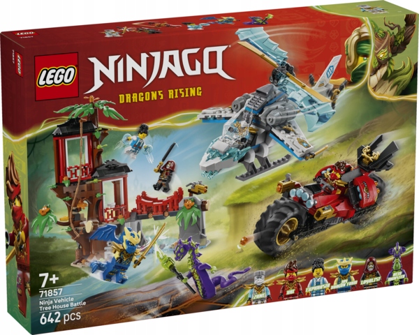 Lego Ninjago bitva Ninja domeček na stromě s vozidly 71857