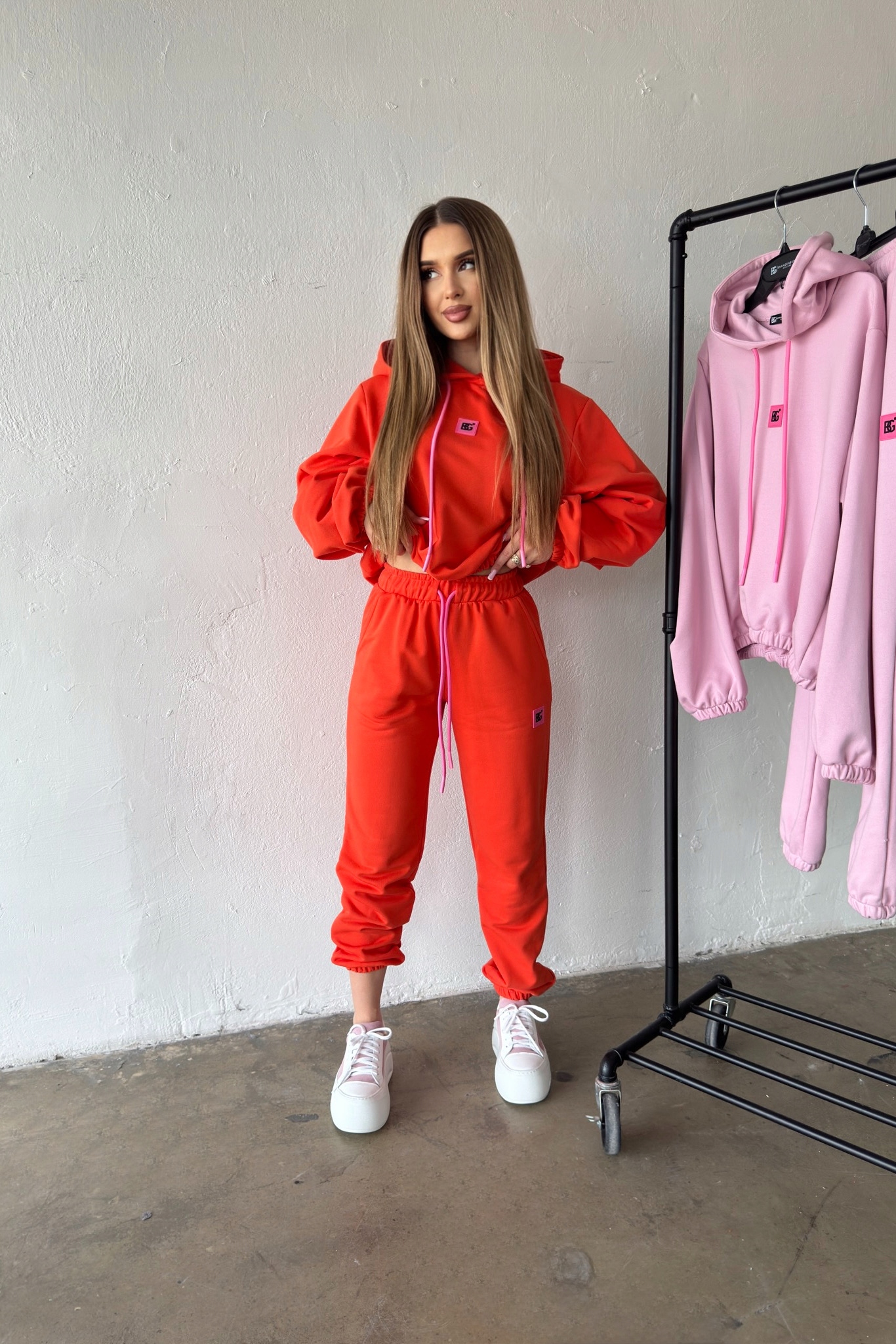 Teplákovka dámský Bg Kolo oranžový S