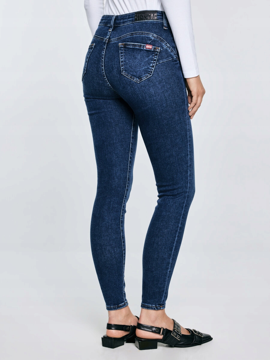 Big Star Dámské push up džíny Melinda High Waist modré 517 27/28