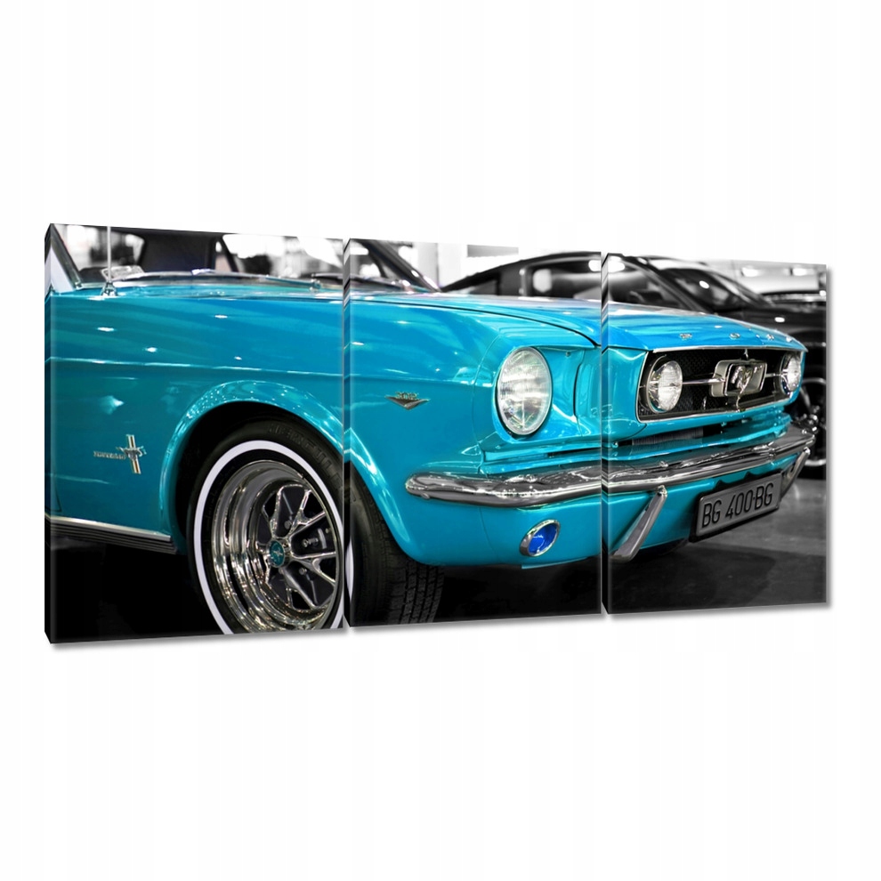 

Obrazy 120x60 Turkusowy Ford Mustang