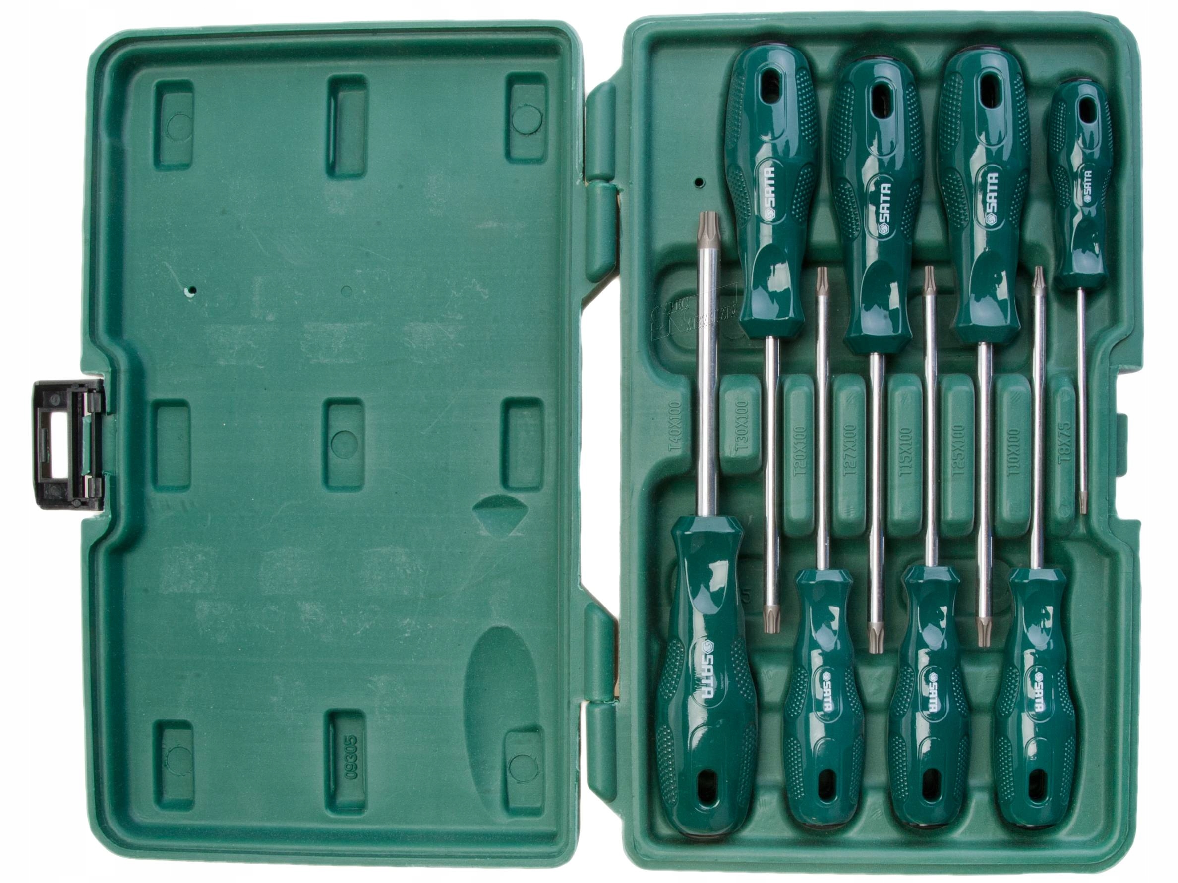 SATA Wkrętaki Torx w walizce T8-T40 zestaw 8szt