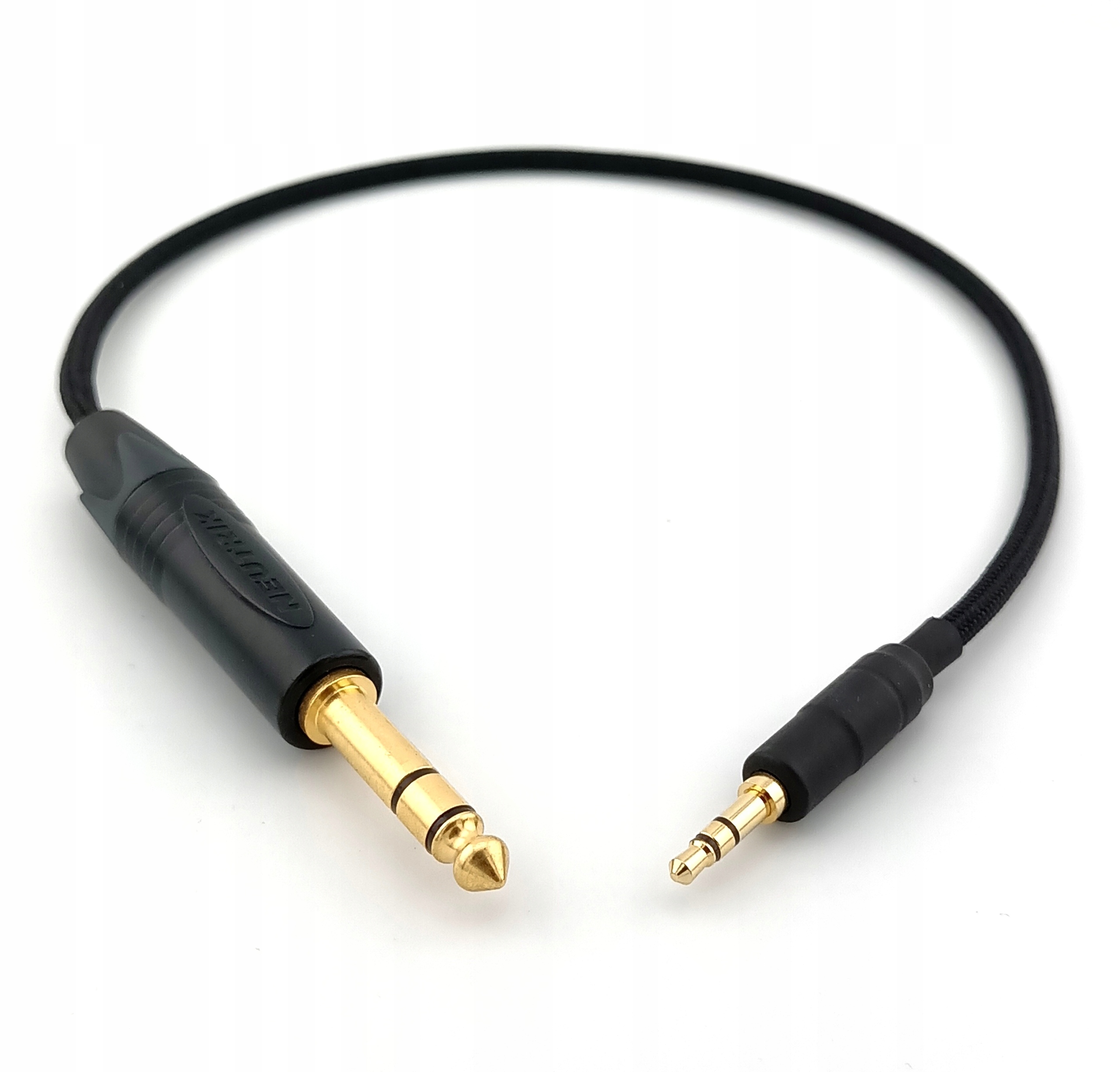 Kabel konektor 6,3mm 3,5mm ręcznie wykonany oplot Canare L-4E5C 30 cm
