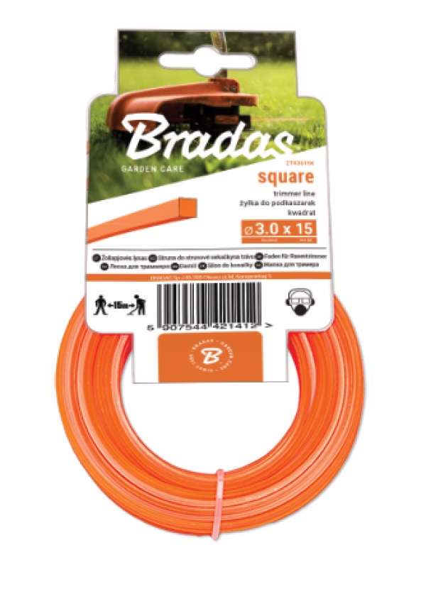 

Żyłka Trimmer, kwadrat, 2,7mm x 100m