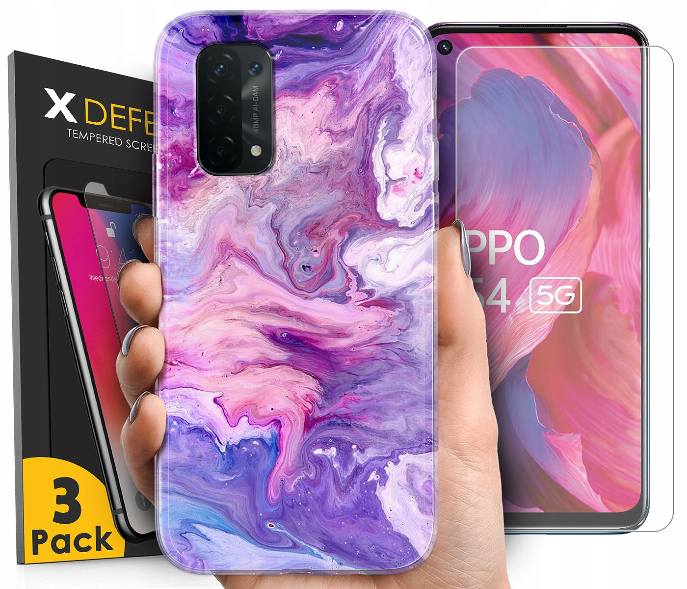 

Etui Markowe Do Oppo A54 5G Szkło